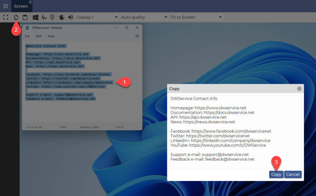 Copy (improved) – DWService – Docs