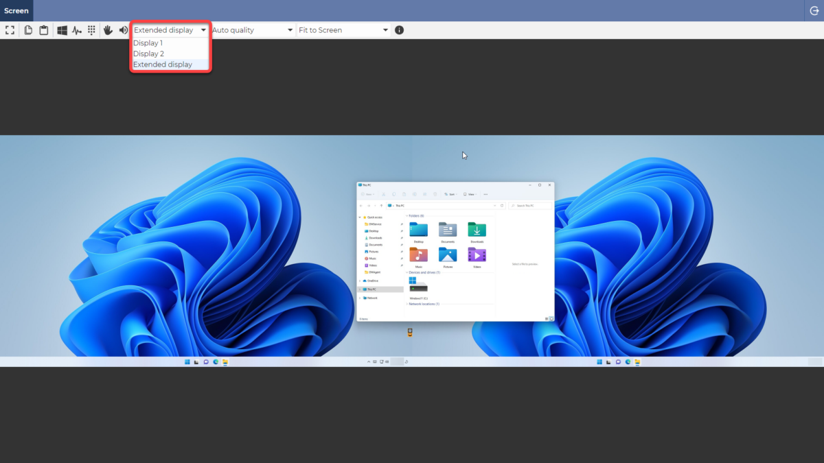 🖥️ Screen app – Using two remote monitors on two local monitors ...